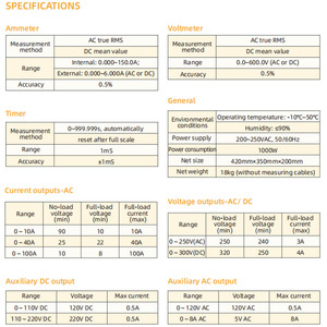 เครื่องทดสอบรีเลย์เฟสเดียว Elecgene SRPT-750 ระบบทดสอบค่า AC True RMS หรือค่าเฉลี่ย ช่วงการทดสอบ 0~600 โวลต์ - Product Image 4