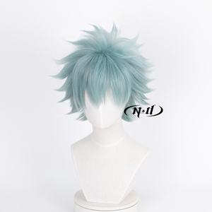 Perruques de cosplay fabriquées à la machine ND Shinichi Okazaki, postiche de cheveux <span class=keywords><strong>Nana</strong></span> Anime, pour Halloween, fête costumée, Comic Con, Coser, résistantes à la chaleur - Product Image 4