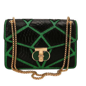 Nuevos bolsos de diseñador de moda, bolsos de mujer de empalme cuadrado de cadena Popular, bolsos de diseñador de lujo ligeros - Product Image 4