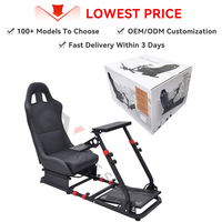 GY048 Sim Juego de Silla Plegable Simulador de Carreras Soporte para Volante para PS PC Thrustmaster Logitech G25 G27