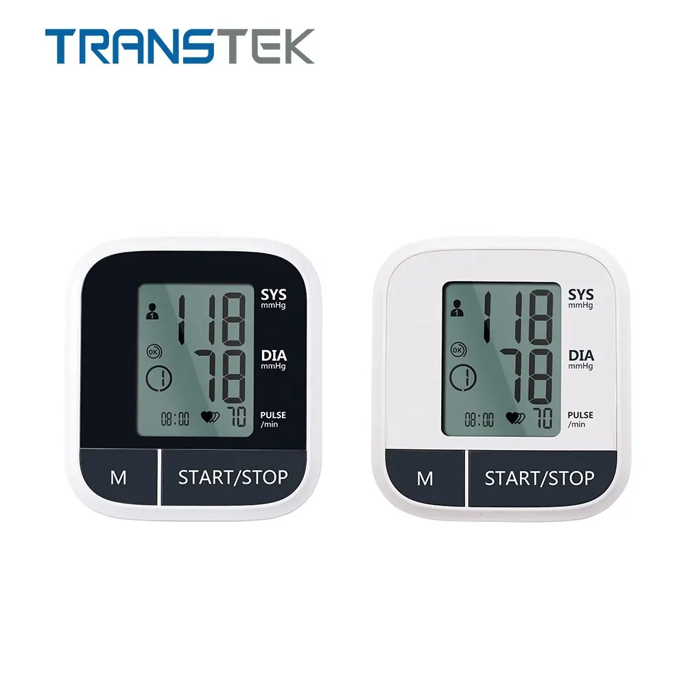 جهاز مراقبة ضغط الدم بشاشة LCD رقمية من Transtek, جهاز مراقبة ضغط الدم ، CE ، مزود بمؤشر نبض القلب غير منتظم