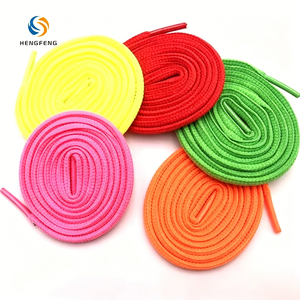 Lacets de baskets aux couleurs vives avec embouts en plastique, lacets en polyester tissé durables pour chaussures de sport <span class=keywords><strong>d</strong></span>écontractées - Product Image 1
