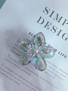 Summer <strong>Fantasy</strong> Women's Half <strong>Hair</strong> Clips Colorful Plumeria <strong>Hair</strong> Claws Back Head Bun Shark Clips Plastic Party Vacation Style - Product Image 6