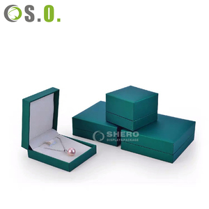 High-end Factory Jewelry Imitation Leather Paper <b>Box</b> High-quality Custom Elegant Pendant <b>Earring</b> <b>Box</b> Set Leatherette Paper <b>Box</b> - Product Image 3