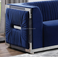 Canapé de luxe de style américain pour salon, mobilier de salon moderne en tissu