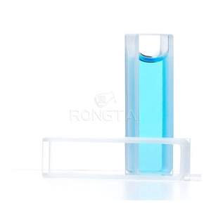 Fabricants de cuvettes en verre de quartz de laboratoire RONGTAI Micro cuvette en verre de quartz pour spectrophotomètre - Product Image 6