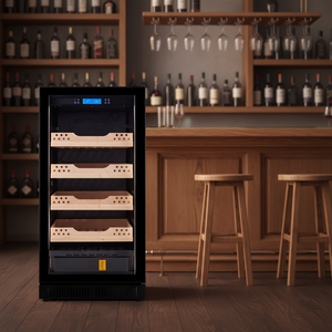 Humidor Eléctrico Independiente de Acero Inoxidable para 800 Cigarros, Refrigerador con Capacidad de 228L, Zona de Enfriamiento Única - Product Image 1