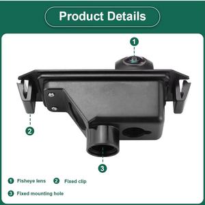 GreenYi 170 ° 1080P AHD Caméra de recul de véhicule spéciale pour Kia Picanto/<span class=keywords><strong>Morning</strong></span> Rio R/Rio 3/Pride (UB) Hatchback Kia Soul Car - Product Image 2
