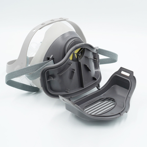 SkyPro Set masker <span class=keywords><strong>Gas</strong></span> abu-abu 310A dengan 10 filter, Set PM2.5 & tahan bau bersertifikasi GB2890 - Product Image 5