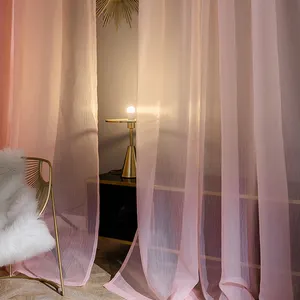 ZHONGHUA di Lusso 3d Doppio Rilievo Digitale del Portello <span class=keywords><strong>Tenda</strong></span> Pura di <span class=keywords><strong>colore</strong></span> <span class=keywords><strong>rosa</strong></span> Per Soggiorno - Product Image 1