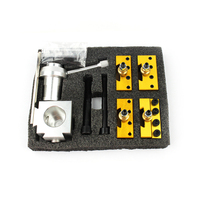 Tour miniature PDM en aluminium anodisé robuste, porte-outils à changement rapide, norme ISO DIN, garantie de 3 ans