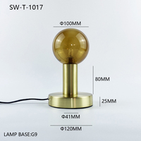 Nouveautés, lampe de table LED unique en verre moderne, décoration artistique pour restaurant nordique, salon
