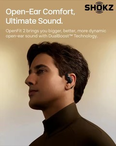 Auriculares Inalámbricos Shokz OpenFit 2 T920 con Diseño Abierto, Tecnología DualBoost, Reducción de Ruido con IA y Personalización - Product Image 5