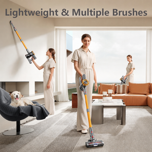 <span class=keywords><strong>Aspirateur</strong></span> balai <span class=keywords><strong>sans</strong></span> <span class=keywords><strong>fil</strong></span> léger avec plusieurs brosses, brosse anti-emmêlement, fonction séchage, autonomie de 45 min et grand bac à poussière de 0,6 L - Product Image 3