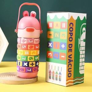 Gobelet isotherme créatif et éducatif pour enfants, en acier inoxydable 316, pour la maternelle, anti-chute, avec paille, grande capacité - Product Image 6
