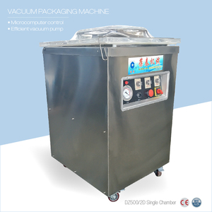 Machine d'emballage sous vide semi-automatique DDZ500 pour poulet et fruits avec options de film papier et de feuille d'aluminium pour emballage en boîte - Product Image 2