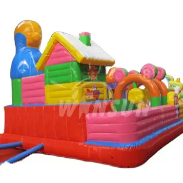 Parque de juegos inflable gigante para niños pequeños, parque de juegos de actividades, parque de atracciones