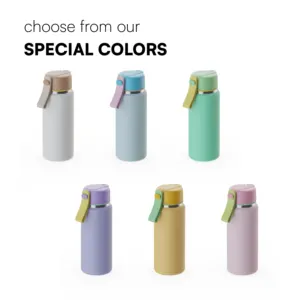 6oz 9oz Mini Water Bottles Cute Kids Water Bottle Insulated Stainless Steel Pocket Bottle With Lid Double Walled