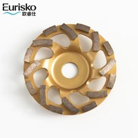 Meule diamantée pour meuleuse 5 pouces |   Disque de meuleuse d'angle de 125 mm pour le ponçage des sols en béton, le nivellement des surfaces en granit et le polissage de la pierre