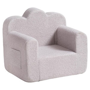 Sofá Infantil de Peluche con Forma de Nube que Brilla en la Oscuridad, Sillón de Lectura para Niños Pequeños con Funda Lavable y Asa de Transporte para Niñas y Niños - Product Image 6
