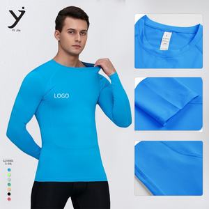 Tops de manga larga para hombre Premium de alta elasticidad de secado ultra rápido súper transpirable intensos para deportes al aire libre - Product Image 2
