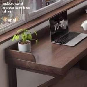 Escritorio doble de madera maciza con deflector duradero, escritorio eléctrico de tira larga, mesita de noche minimalista <span class=keywords><strong>para</strong></span> <span class=keywords><strong>estudio</strong></span> en el hogar con función de almacenamiento - Product Image 3