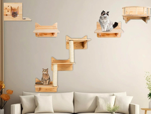 Piste d'escalade pour <span class=keywords><strong>chat</strong></span> Étagères murales modernes Étagère murale pour <span class=keywords><strong>chat</strong></span> Plate-forme de meubles <span class=keywords><strong>en</strong></span> <span class=keywords><strong>bois</strong></span> pour <span class=keywords><strong>arbre</strong></span> à <span class=keywords><strong>chat</strong></span> - Product Image 4
