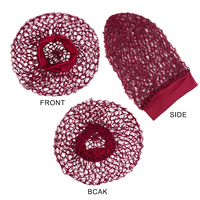 Filet à cheveux longs extensible à large bande pour femmes, en maille crochetée douce en rayonne, idéal pour dormir et protéger les cheveux