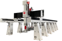 Machine CNC 5 axes pour le façonnage, le fraisage et la gravure de moules en GRP, GRC, FRP, GRG pour façades et bardages, coffrage architectural.