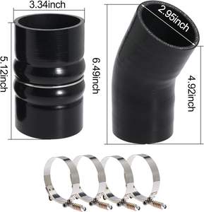 Kit <span class=keywords><strong>de</strong></span> colliers <span class=keywords><strong>de</strong></span> serrage en acier inoxydable avec embouts en silicone pour tuyaux, pour pièces OEM / kit <span class=keywords><strong>de</strong></span> modification moteur / tuning <span class=keywords><strong>de</strong></span> rechange - Product Image 3