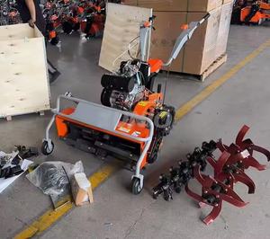 Máquina Desmalezadora Agrícola, Cultivador Rotatorio con Motor de Gasolina/Diésel <span class=keywords><strong>para</strong></span> Granja, <span class=keywords><strong>Huerto</strong></span>, Jardín, Labranza de Tierra, Desbroce de Césped y Zanjado - Product Image 6