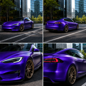 Film TPU à changement de couleur Violet Fée, protection anti-rayures pour carrosserie de voiture, idéal pour les ateliers de tuning, vente en gros, rouleau sur mesure - Product Image 2