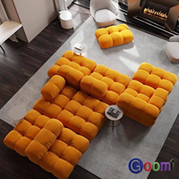 Canapé modulaire minimaliste italien de forme moderne haut de gamme, canapé compressé emballé sous vide, meubles de salon, canapé de luxe