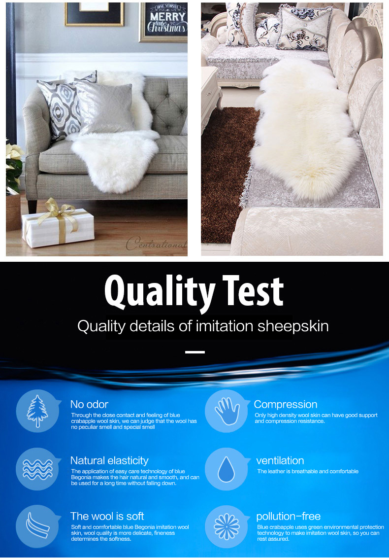 Imitation Wool Carpet Mats Fluffy Shaggy Modern 3D Plastic Bag Chinese Living Room Plant Rectangle Rugs Nonwoven Mallas CN;JIA