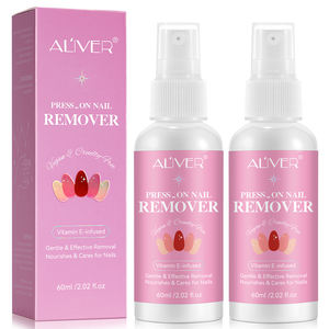 ALIVER cairan Penghilang cat kuku Gel, Penghilang cat kuku Vitamin E 60ml perawatan nutrisi, Penghilang cat kuku, tekan pada kuku - Product Image 6