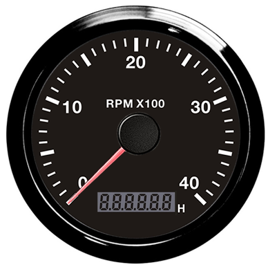 Tacometer RPM Meter for Truck diesel Engine, Digital 85mm
