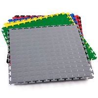 Ineinandergreifende Modulare Garagenboden-Fliesen, Rutschfeste Diamantplatten-PVC-Matten für Werkstatt, Lager, Geräteraum