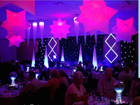 Ballons décoratifs en forme d'étoile à couleur changeante, 5 pièces, éclairage à bas prix, grand, gonflable et lumineux