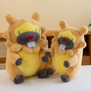 Peluches de dessins animés de haute qualité, grande poupée castor à dents, coussin de sommeil, cadeaux de Noël pour enfants, poupées de dessins animés - Product Image 3