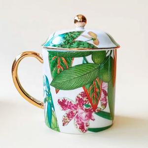 Vente flash - Ensemble de vaisselle en céramique de la série Forêt tropicale - Assiette, bol, vaisselle de table - Product Image 5