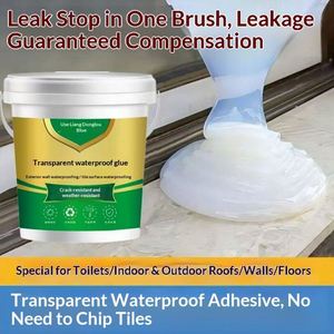 Revêtement imperméable en polyuréthane transparent écologique pour la réparation de carreaux, les murs extérieurs, les salles de bain, les piscines, la réparation des fuites et l'étanchéité des fissures - Product Image 5