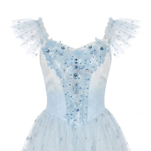 Tutú de Ballet Romántico Azul Hielo de Alta Calidad, Disfraz de Hada de la Nieve, Disfraz Profesional de Hada de la Nieve para Ballet - Product Image 2