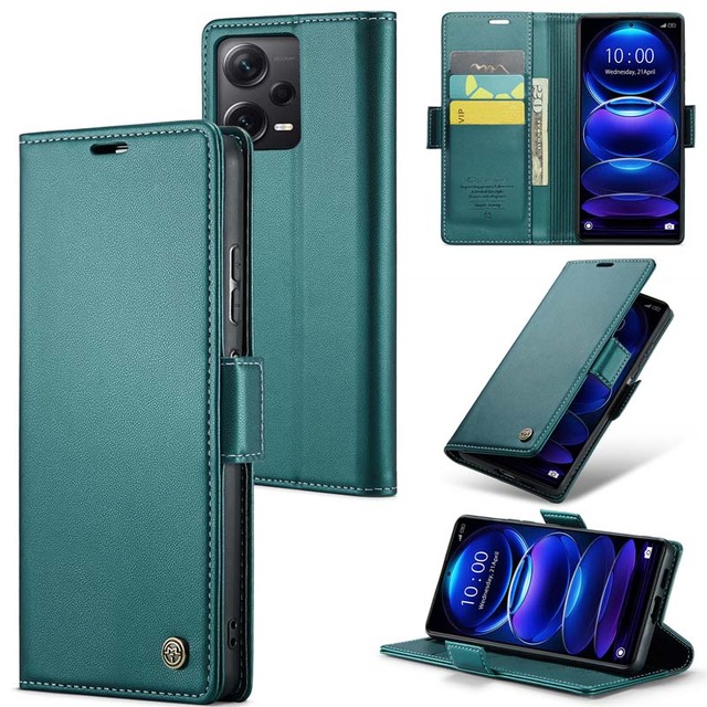 CaseMe PU Leather Wallet Flip Cover for Redmi Note12 Pro Plus 5G Mobile Phone Case