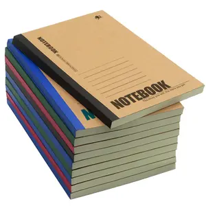 Caderno de papel para presente, capa macia de papel simples para estudantes, escritório, planejador e diário, capa de encadernação sem fio B5 A5