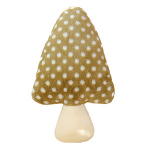 Фабричная плюшевая подушка-гриб в цветную полоску с милым принтом в горошек, для сна девочек, недорогая игрушка для автомата-хватайки, декоративная подушка для дивана и дома - Product Image 3