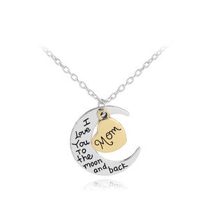 Bijoux personnalisés famille coeur lune pendentif collier pour femmes maman fille grand-mère <span class=keywords><strong>soeur</strong></span> - Product Image 6