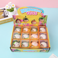 Squishy fidget toys fruit party plastic slow rebound decompressie knijp speelgoed kawaii dieren stress verlichting QC gecertificeerd in doos