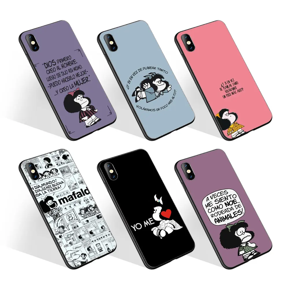 Cheap Price Light Weigh Personalised Designer Cartoon Mafalda Soft TPU Phone Cases Carcasa de Telefono For Oppo A72
