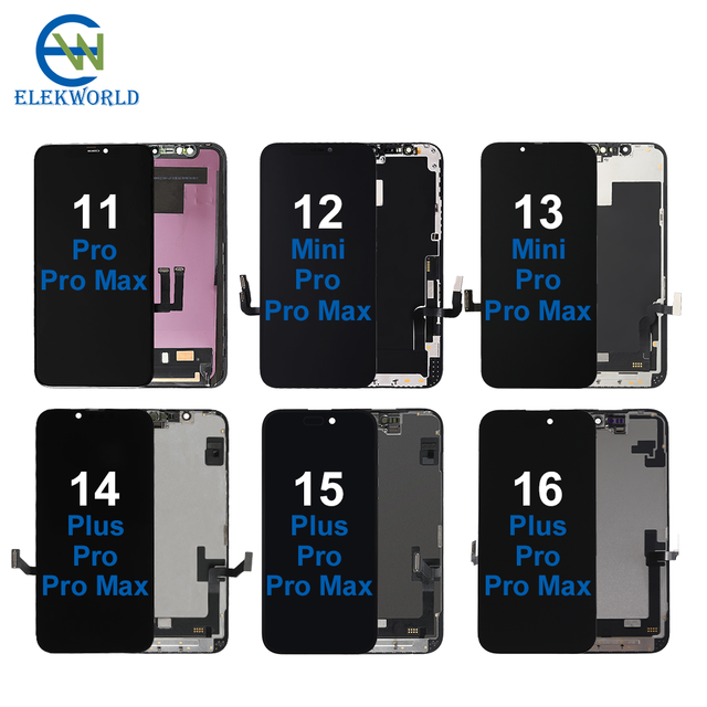 Original Replacement Touch Screen LCD for iPhone 11 12 13Mini 13Pro 14Plus 14Pro 15 16Pro Max Pantalla Digitizer for iPhone LCD