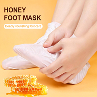 Patch pour les pieds au miel Marque Blanche, hydratant en profondeur, enrichi en urée, acide lactique, hyaluronate de sodium hydrolysé, Portulaca Oleracea et Hamamélis